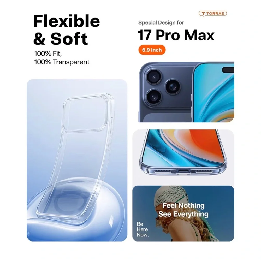 iPhone 17 Pro Max Transparent Case